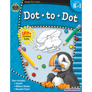 Teacher Created Resources: Kindergarten-1St Grade Dot To Dot Soft Cover Activity Book