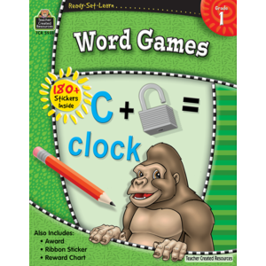 Teacher Creative Resources: 1St Grade Word Games Soft Cover Activity Book