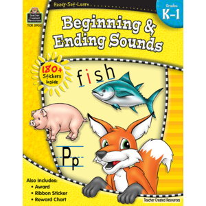 Teacher Created Resources: Kindergarten-1St Grade Beginning & Ending Sounds Soft Cover Activity Book