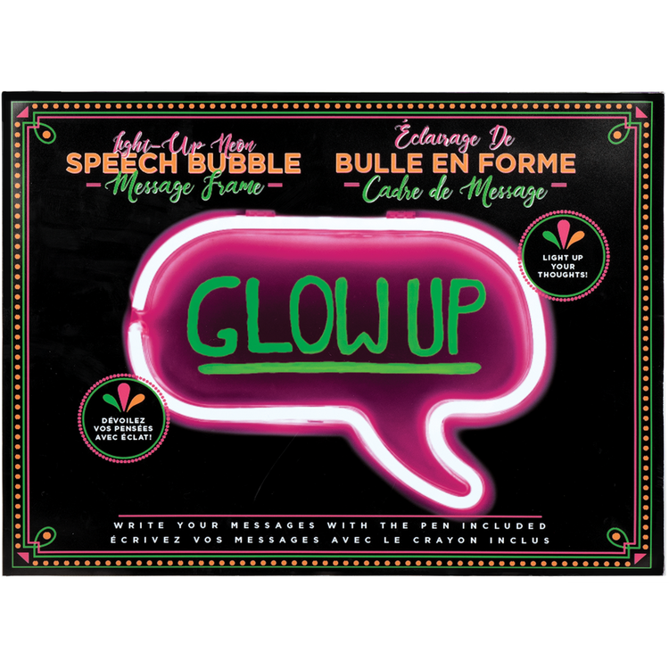 Neon Speech Bubble Message Light Frame - 2