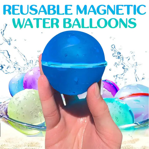 Magnetic Reusable Water Balloons Quick Fill Refillable
