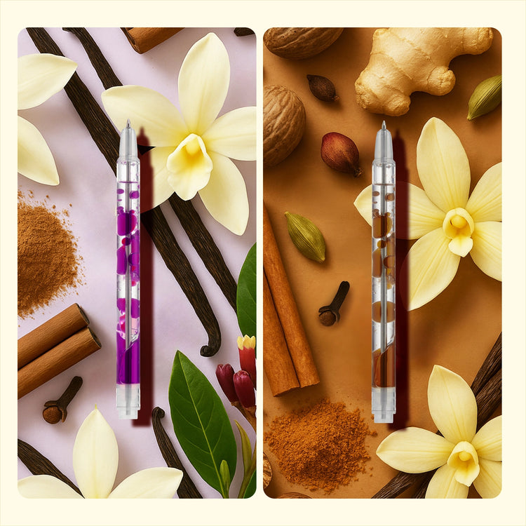 Scented Lava Pen Set | 2-Pack | Violet/Brown - 2