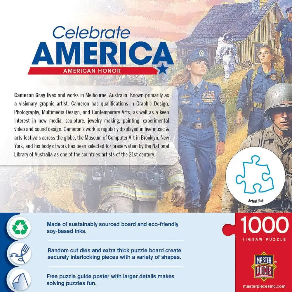 Puzzle | Celebrate America - American Honor | 1000 Piece Jigsaw - 3