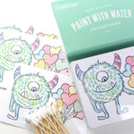 Paint With Water Valentine Cards | Monster - 8