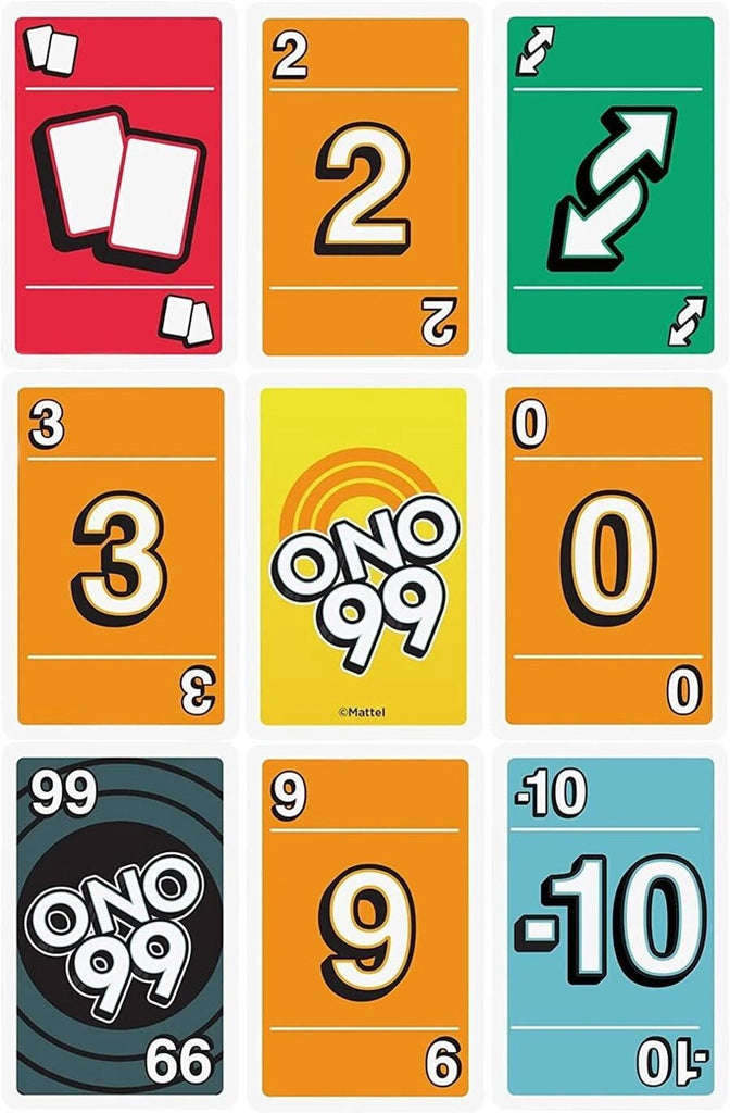 Ono 99 | The Best Fast-Paced Easy & Fun Card Game | 7+ - 3