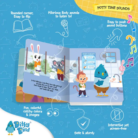 Ditty Bird Potty Time Sounds Board Book