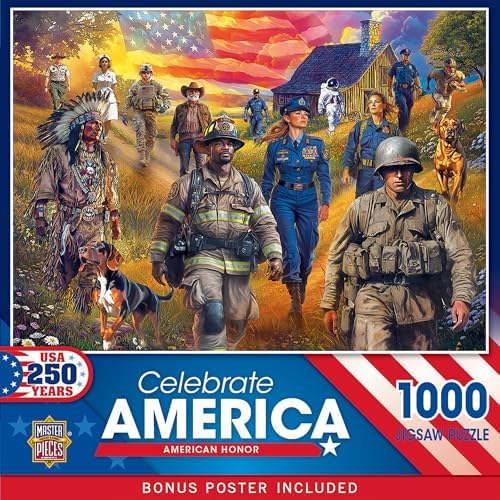 Puzzle | Celebrate America - American Honor | 1000 Piece Jigsaw - CR Toys