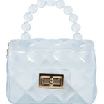 Mini Jelly Purse With Crossbody Gold Chain