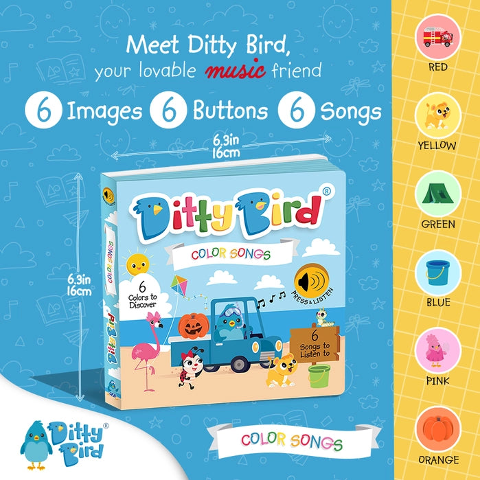 Ditty Bird Color Songs Sound Board Book For Ages 1+