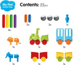 Smartmax | My First Animal Train 22 PCS | 18M - 5 Years - 7