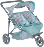 Zig Zag Twin Jogger Stroller For Baby Dolls