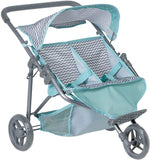 Zig Zag Twin Jogger Stroller For Baby Dolls