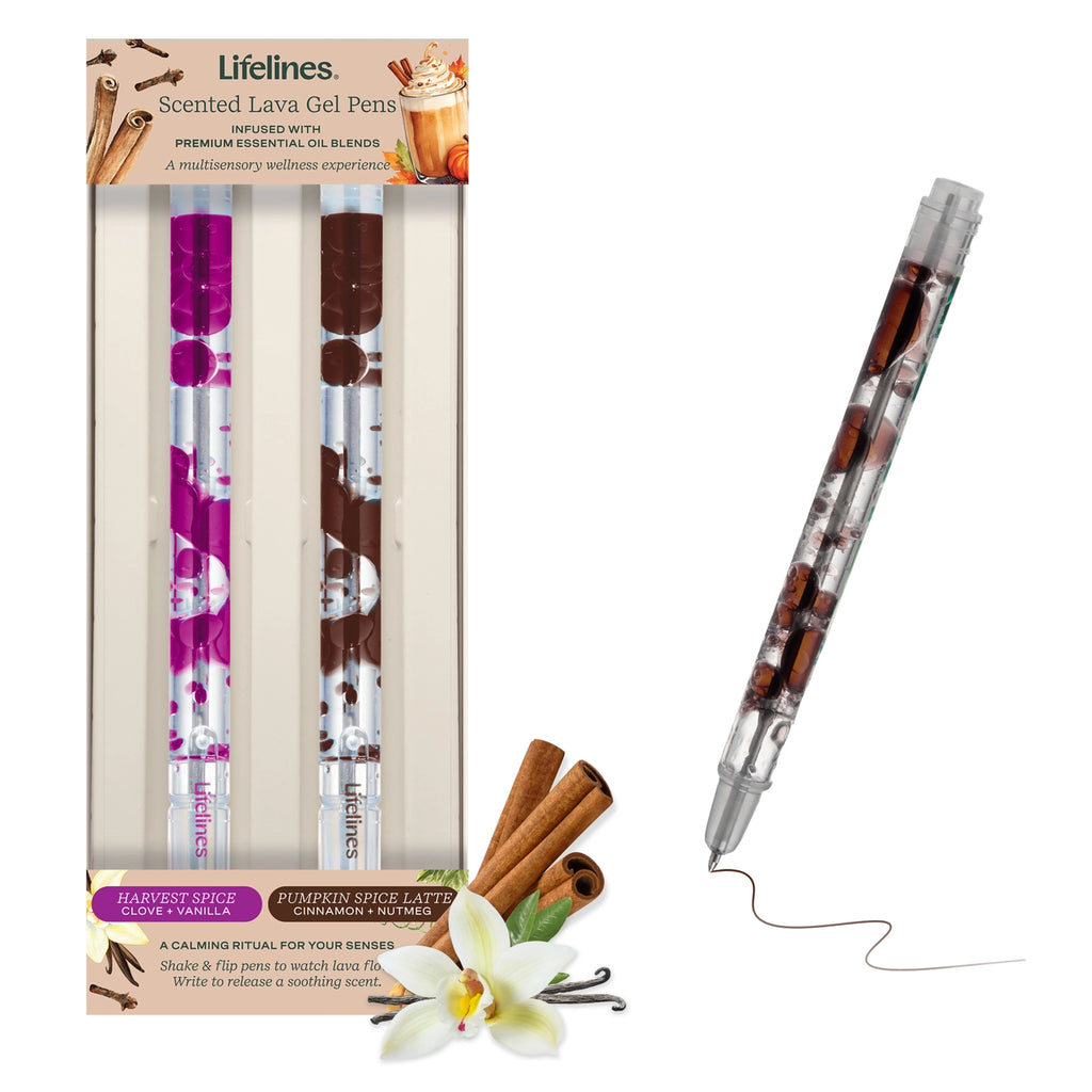 Scented Lava Pen Set | 2-Pack | Violet/Brown - 1