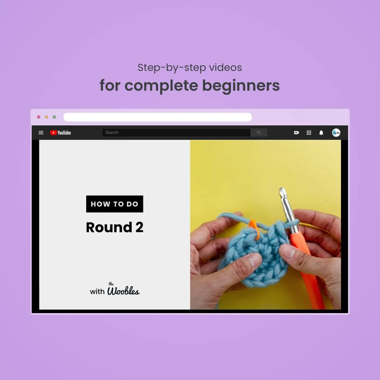 Wobbles Crochet Kit | Bunny Beginner 12+ - 4