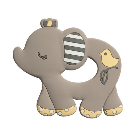 Joey Grey Elephant Silicone Teether