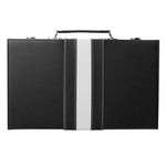 Backgammon | Leatherette Set | Black Stripe Game - 9