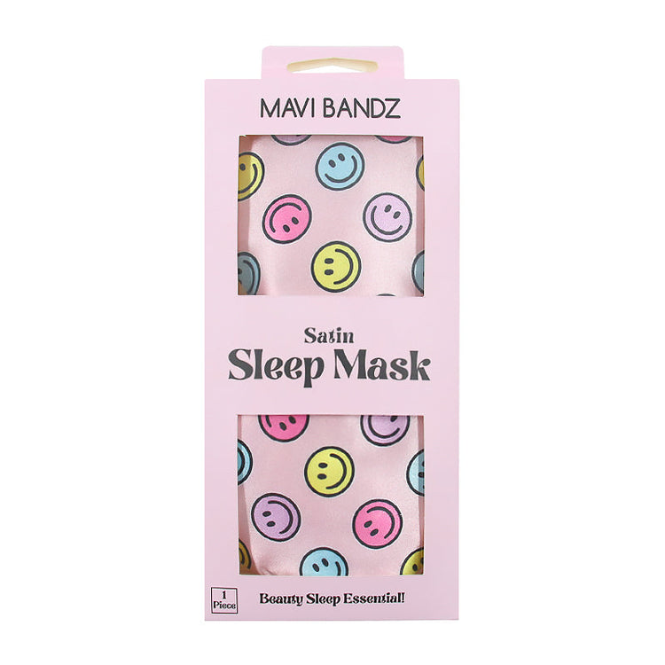 Satin Sleep Mask | Smiley Faces
