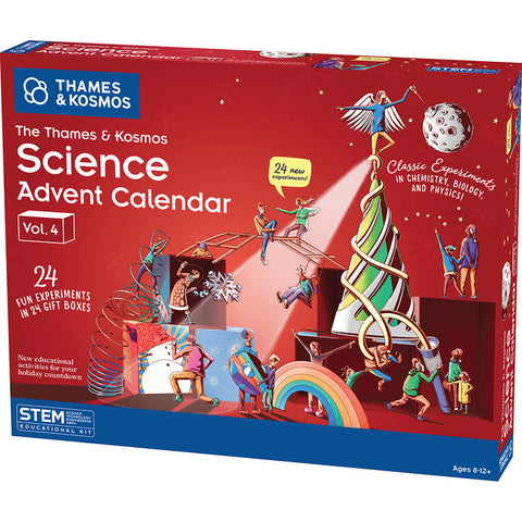 Thames & Kosmos Science Advent Calendar Vol. 4 red box with STEM experiments for ages 8-12