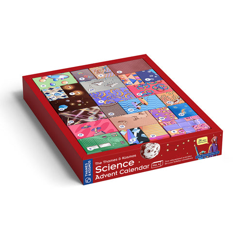 Thames & Kosmos Science Advent Calendar Vol. 4 red box with STEM experiments for ages 8-12