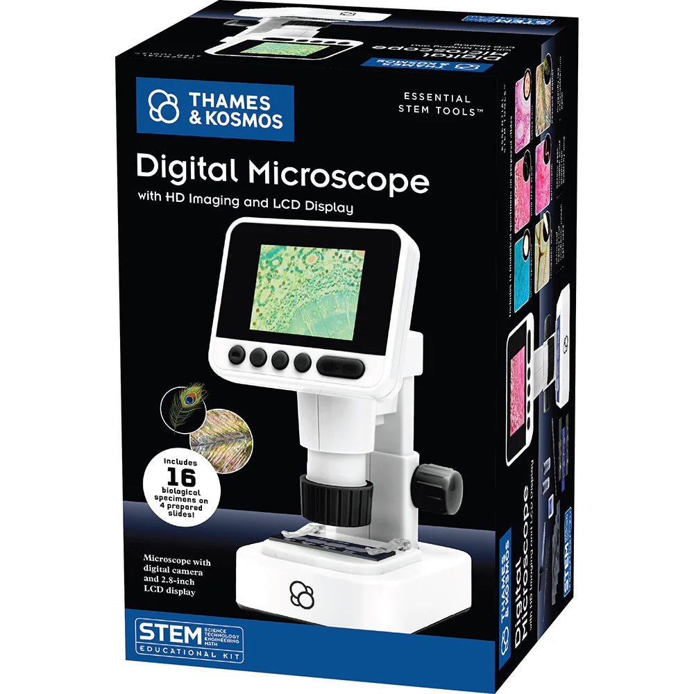 Microscope | Digital w/ HD Imaging & LCD Display 8+ - 1