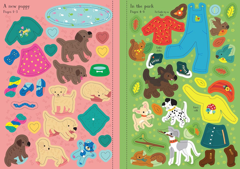 Little Sticker Dolly Dressing | Puppies 4+ - CR Toys
