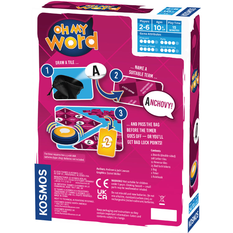 Oh My Word Group Game 10+ - 3