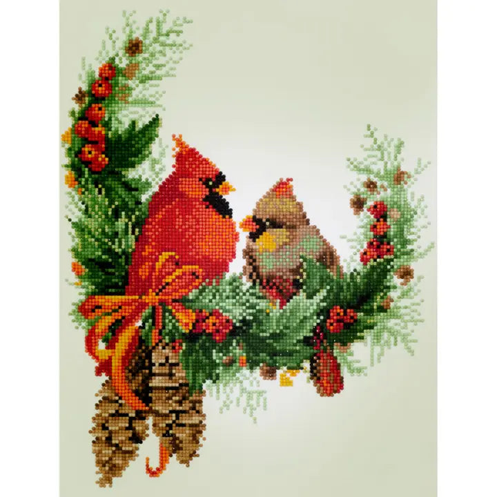 Diamond Dotz Festive Cardinal Family Craft For Ages 10+