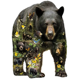 Forest Bear Shaped 1000 PC  Puzzle