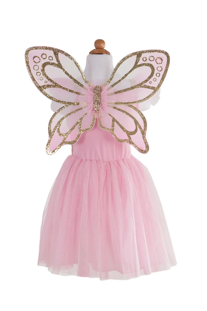 Gown | Gold Butterfly Dress & Wings | Size 5-7 - 2