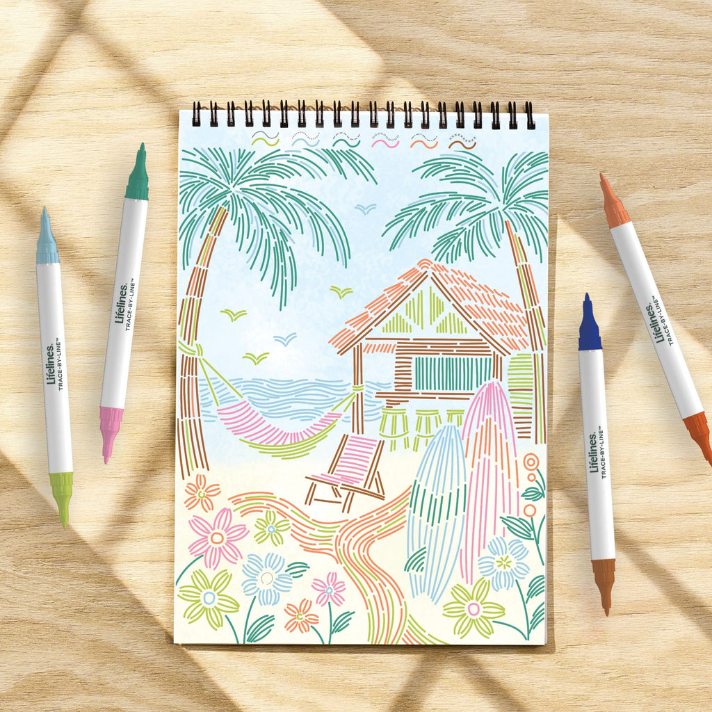 Lifelines | FlowArt  | Trace-By-Line, Tropical Paradise - CR Toys