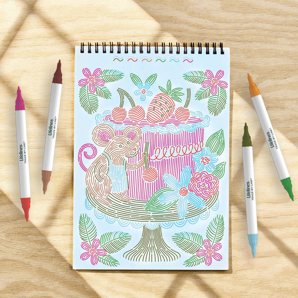 Lifelines | FlowArt |  Trace-By-Line, Woodland Whimsy - CR Toys