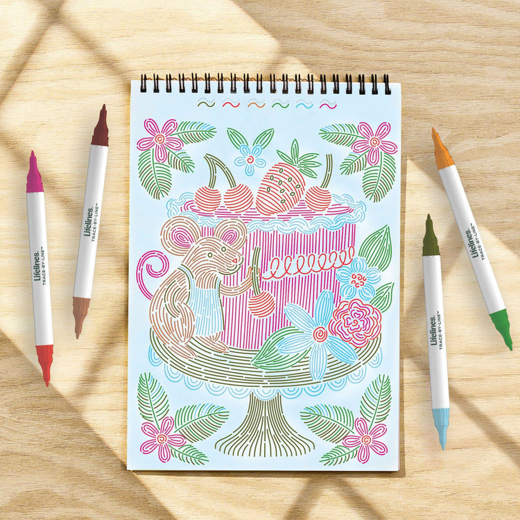 Lifelines | FlowArt |  Trace-By-Line, Woodland Whimsy - CR Toys