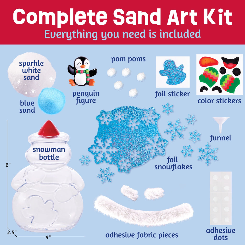 Holiday Sand Art Snowman 6+ - 6