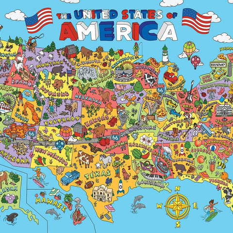 Puzzle | 101 Things To Spot in the USA | 100 - CR Toys
