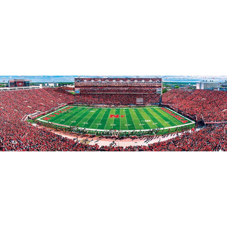 Nebraska Cornhuskers Panoramic Stadium 1000pc Puzzle