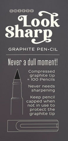 Look Sharp Pencil & Eraser Set Gray For Ages 6+