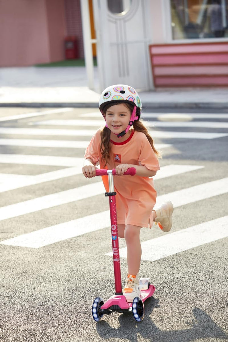 Maxi Deluxe Led Scooter | Pink 5+ - 7
