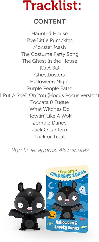 Tonie - Halloween And Spooky Songs For Ages 3+