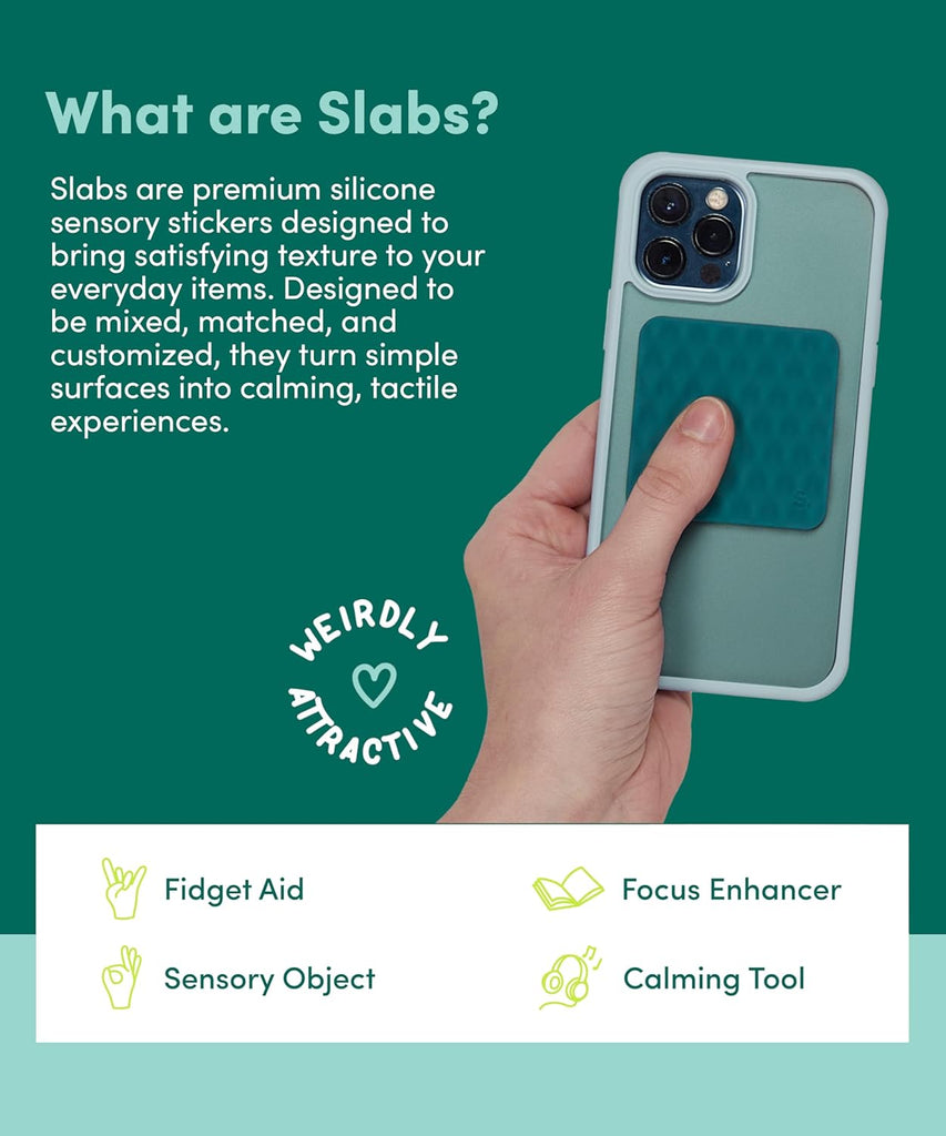 Slabs 3 Pack Sensory Stickers | Green - 4