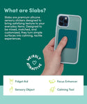 Slabs 3 Pack Sensory Stickers | Green - 4