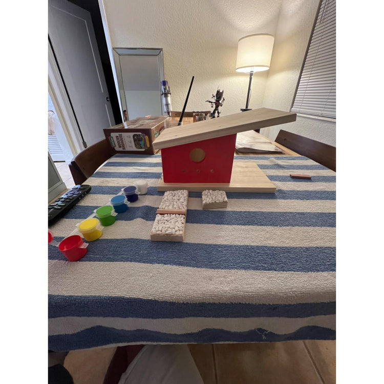 Modern Birdhouse Woodworking Kit