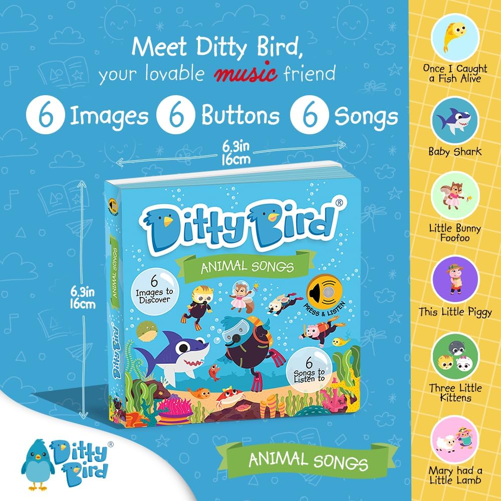 Ditty Bird | Book Animal Songs Baby Shark 1+ - 2