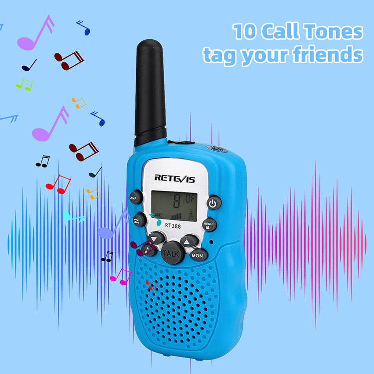 Walkie Talkies W/Flashlight-Blue - CR Toys