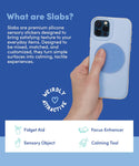 Slabs 3 Pack Sensory Stickers | Blue - 4