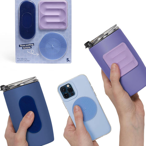 Slabs 3 Pack Sensory Stickers | Blue - 1
