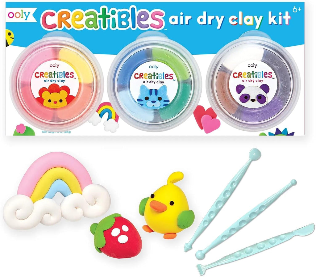 Creatibles D.I.Y. Air-Dry Clay Kit (Set Of 12 Colors) 6+ - 1