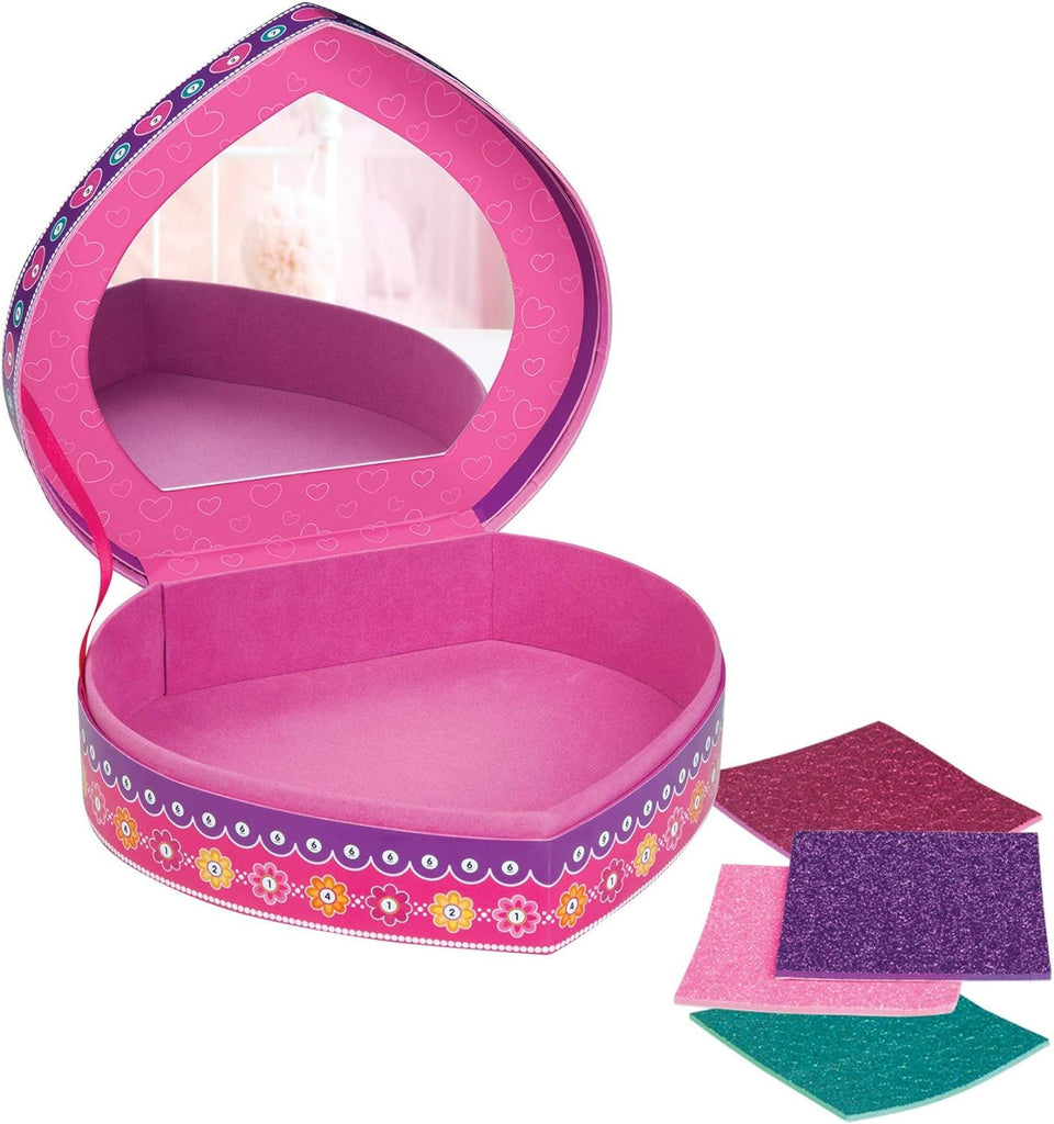 Sticky Mosaic Jewelry Box-Heart Craft Kit