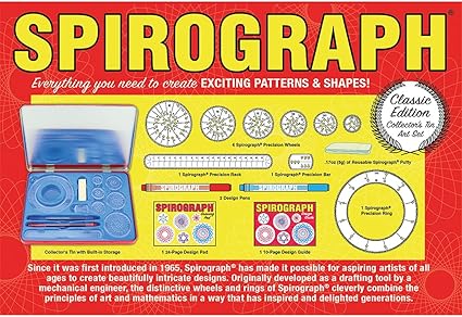 Spirograph Retro Design Tin Craft Set For Ages 8+