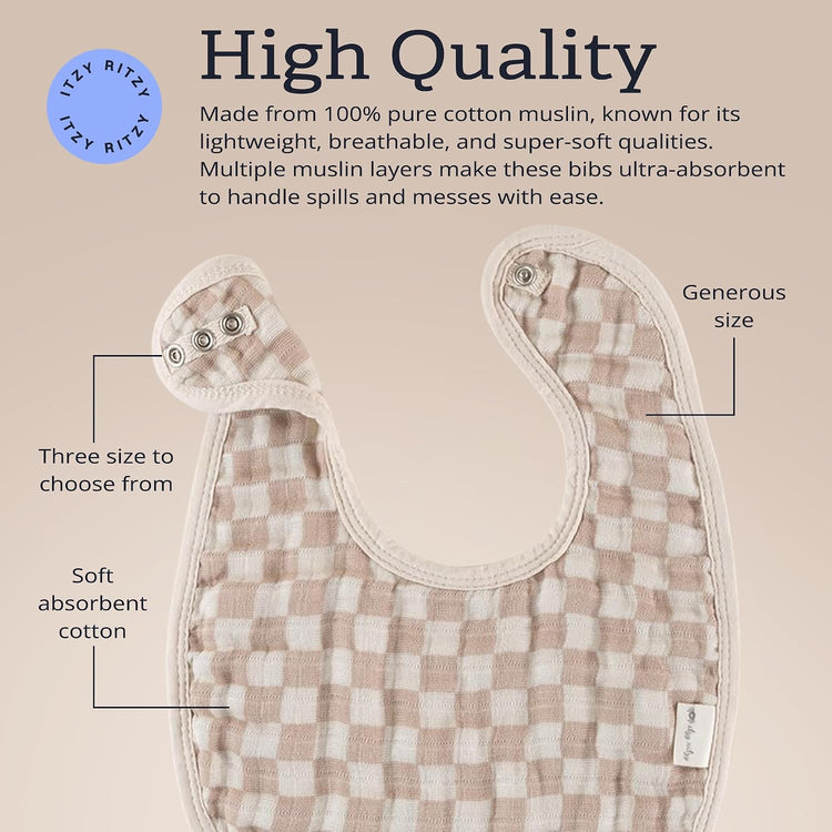 Itzy Bibs | Check Yes! 3 Pack - 5