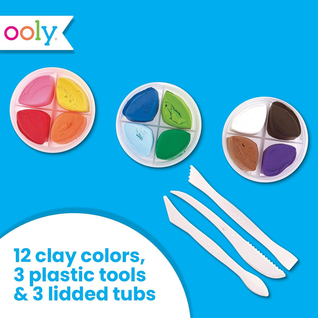Creatibles D.I.Y. Air-Dry Clay Kit (Set Of 12 Colors) 6+ - 4